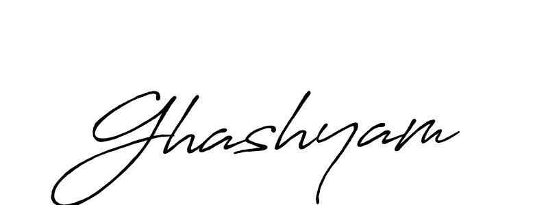 How to make Ghashyam signature? Antro_Vectra_Bolder is a professional autograph style. Create handwritten signature for Ghashyam name. Ghashyam signature style 7 images and pictures png