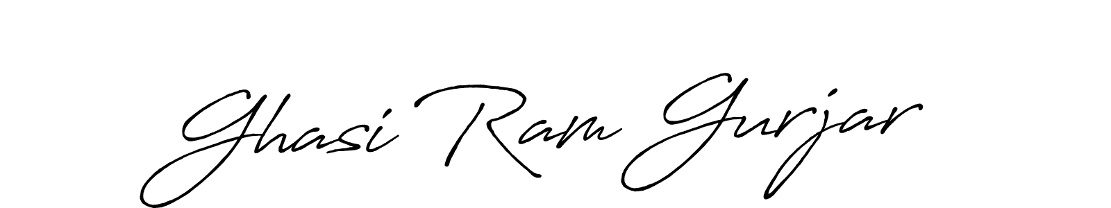 Ghasi Ram Gurjar stylish signature style. Best Handwritten Sign (Antro_Vectra_Bolder) for my name. Handwritten Signature Collection Ideas for my name Ghasi Ram Gurjar. Ghasi Ram Gurjar signature style 7 images and pictures png