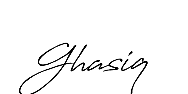 How to make Ghasiq signature? Antro_Vectra_Bolder is a professional autograph style. Create handwritten signature for Ghasiq name. Ghasiq signature style 7 images and pictures png