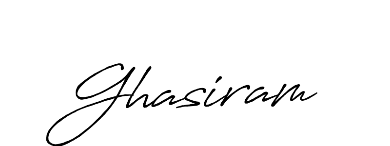 Use a signature maker to create a handwritten signature online. With this signature software, you can design (Antro_Vectra_Bolder) your own signature for name Ghasiram. Ghasiram signature style 7 images and pictures png