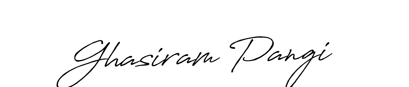 Design your own signature with our free online signature maker. With this signature software, you can create a handwritten (Antro_Vectra_Bolder) signature for name Ghasiram Pangi. Ghasiram Pangi signature style 7 images and pictures png