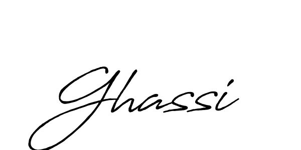 Ghassi stylish signature style. Best Handwritten Sign (Antro_Vectra_Bolder) for my name. Handwritten Signature Collection Ideas for my name Ghassi. Ghassi signature style 7 images and pictures png