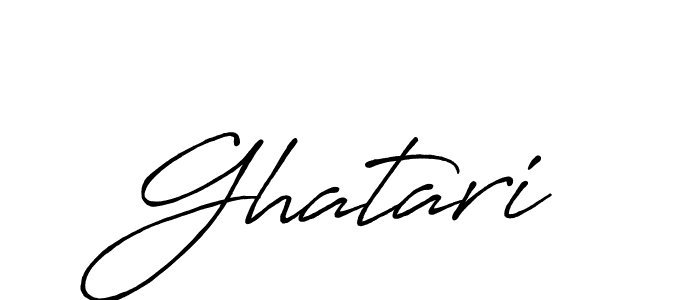 Design your own signature with our free online signature maker. With this signature software, you can create a handwritten (Antro_Vectra_Bolder) signature for name Ghatari. Ghatari signature style 7 images and pictures png