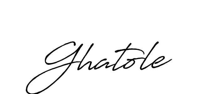 Create a beautiful signature design for name Ghatole. With this signature (Antro_Vectra_Bolder) fonts, you can make a handwritten signature for free. Ghatole signature style 7 images and pictures png