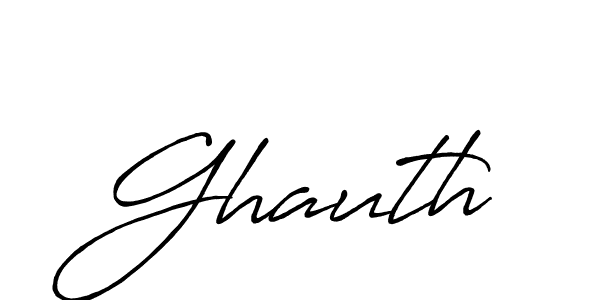 Also we have Ghauth name is the best signature style. Create professional handwritten signature collection using Antro_Vectra_Bolder autograph style. Ghauth signature style 7 images and pictures png