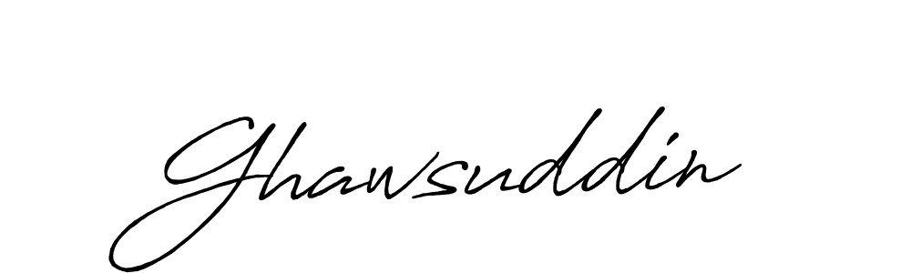 Ghawsuddin stylish signature style. Best Handwritten Sign (Antro_Vectra_Bolder) for my name. Handwritten Signature Collection Ideas for my name Ghawsuddin. Ghawsuddin signature style 7 images and pictures png