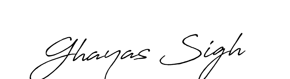 Make a beautiful signature design for name Ghayas Sigh. Use this online signature maker to create a handwritten signature for free. Ghayas Sigh signature style 7 images and pictures png