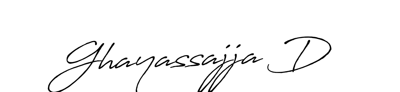 Also we have Ghayassajja D name is the best signature style. Create professional handwritten signature collection using Antro_Vectra_Bolder autograph style. Ghayassajja D signature style 7 images and pictures png