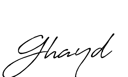 How to make Ghayd signature? Antro_Vectra_Bolder is a professional autograph style. Create handwritten signature for Ghayd name. Ghayd signature style 7 images and pictures png