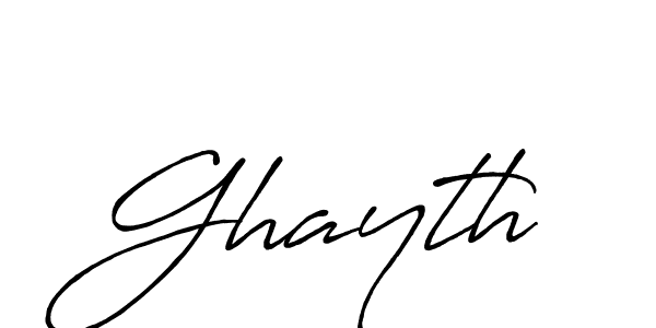 How to make Ghayth name signature. Use Antro_Vectra_Bolder style for creating short signs online. This is the latest handwritten sign. Ghayth signature style 7 images and pictures png