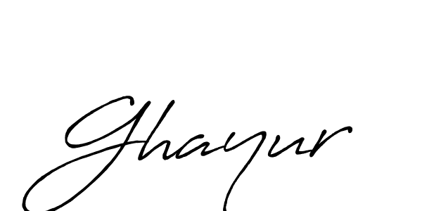 How to make Ghayur name signature. Use Antro_Vectra_Bolder style for creating short signs online. This is the latest handwritten sign. Ghayur signature style 7 images and pictures png