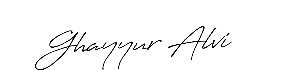 How to make Ghayyur Alvi signature? Antro_Vectra_Bolder is a professional autograph style. Create handwritten signature for Ghayyur Alvi name. Ghayyur Alvi signature style 7 images and pictures png