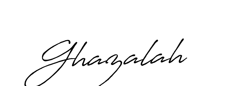 Make a beautiful signature design for name Ghazalah. Use this online signature maker to create a handwritten signature for free. Ghazalah signature style 7 images and pictures png