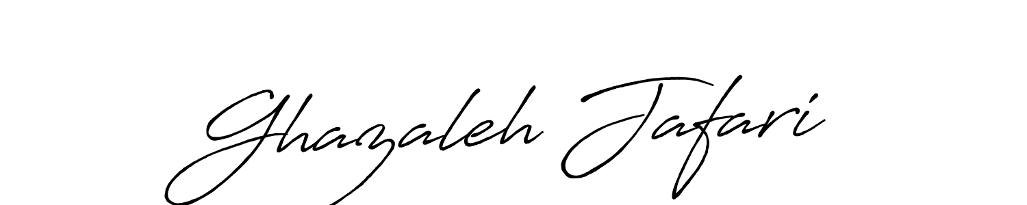 Create a beautiful signature design for name Ghazaleh Jafari. With this signature (Antro_Vectra_Bolder) fonts, you can make a handwritten signature for free. Ghazaleh Jafari signature style 7 images and pictures png