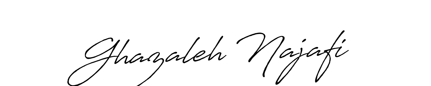 Make a short Ghazaleh Najafi signature style. Manage your documents anywhere anytime using Antro_Vectra_Bolder. Create and add eSignatures, submit forms, share and send files easily. Ghazaleh Najafi signature style 7 images and pictures png