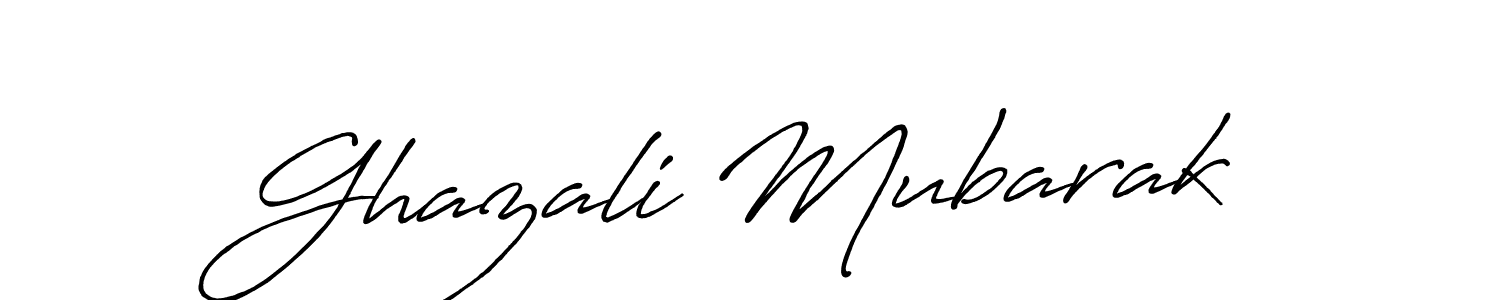 How to Draw Ghazali Mubarak signature style? Antro_Vectra_Bolder is a latest design signature styles for name Ghazali Mubarak. Ghazali Mubarak signature style 7 images and pictures png