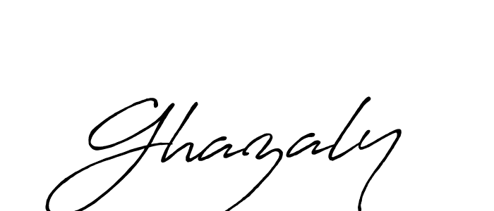 Also we have Ghazaly name is the best signature style. Create professional handwritten signature collection using Antro_Vectra_Bolder autograph style. Ghazaly signature style 7 images and pictures png