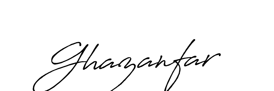 Also we have Ghazanfar name is the best signature style. Create professional handwritten signature collection using Antro_Vectra_Bolder autograph style. Ghazanfar signature style 7 images and pictures png