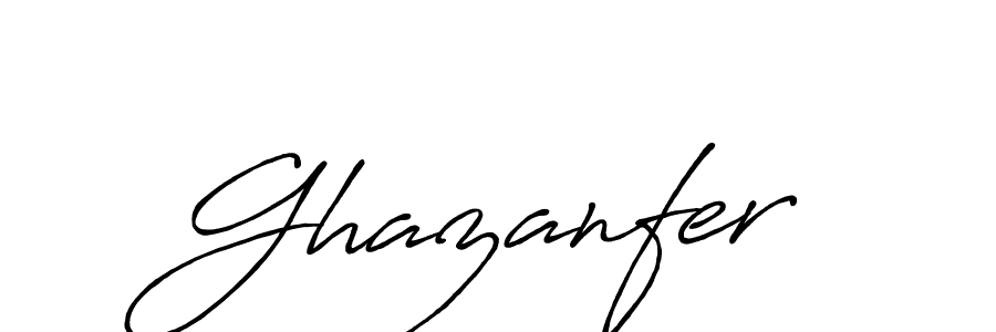 Create a beautiful signature design for name Ghazanfer. With this signature (Antro_Vectra_Bolder) fonts, you can make a handwritten signature for free. Ghazanfer signature style 7 images and pictures png