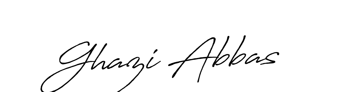 How to make Ghazi Abbas name signature. Use Antro_Vectra_Bolder style for creating short signs online. This is the latest handwritten sign. Ghazi Abbas signature style 7 images and pictures png