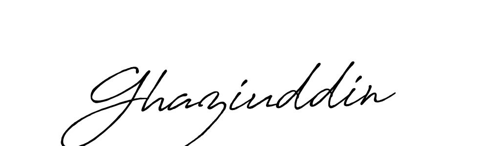 How to make Ghaziuddin name signature. Use Antro_Vectra_Bolder style for creating short signs online. This is the latest handwritten sign. Ghaziuddin signature style 7 images and pictures png