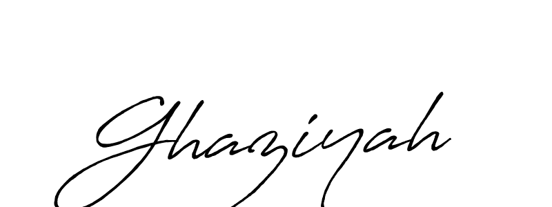 Make a beautiful signature design for name Ghaziyah. Use this online signature maker to create a handwritten signature for free. Ghaziyah signature style 7 images and pictures png