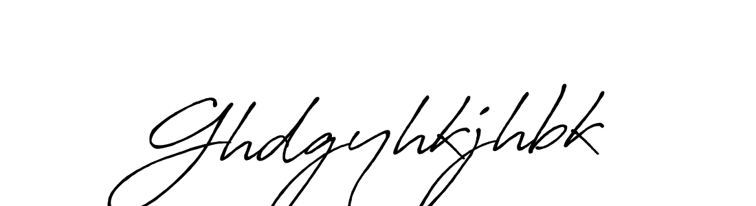 Design your own signature with our free online signature maker. With this signature software, you can create a handwritten (Antro_Vectra_Bolder) signature for name Ghdgyhkjhbk. Ghdgyhkjhbk signature style 7 images and pictures png