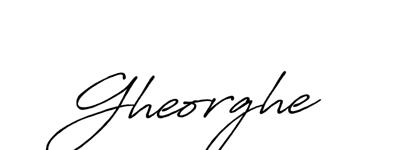 Create a beautiful signature design for name Gheorghe. With this signature (Antro_Vectra_Bolder) fonts, you can make a handwritten signature for free. Gheorghe signature style 7 images and pictures png