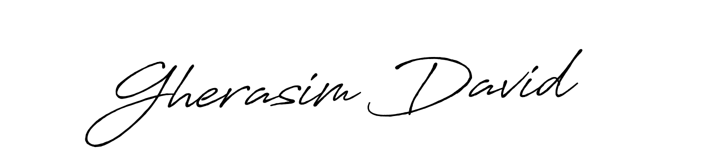 Also we have Gherasim David name is the best signature style. Create professional handwritten signature collection using Antro_Vectra_Bolder autograph style. Gherasim David signature style 7 images and pictures png