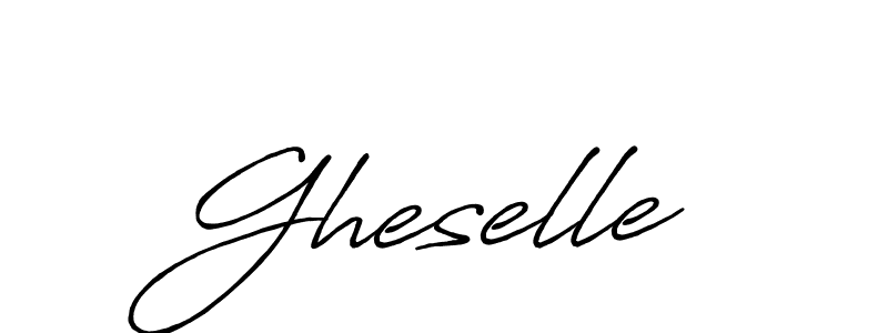 Design your own signature with our free online signature maker. With this signature software, you can create a handwritten (Antro_Vectra_Bolder) signature for name Gheselle. Gheselle signature style 7 images and pictures png