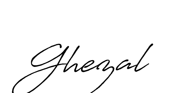 It looks lik you need a new signature style for name Ghezal. Design unique handwritten (Antro_Vectra_Bolder) signature with our free signature maker in just a few clicks. Ghezal signature style 7 images and pictures png