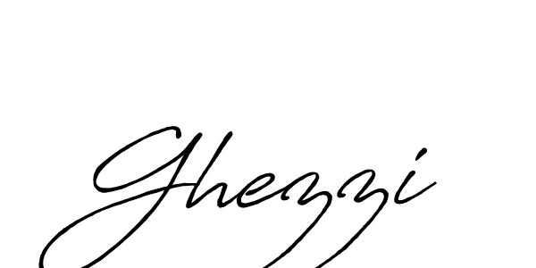 Create a beautiful signature design for name Ghezzi. With this signature (Antro_Vectra_Bolder) fonts, you can make a handwritten signature for free. Ghezzi signature style 7 images and pictures png