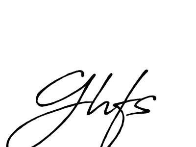 Make a beautiful signature design for name Ghfs. With this signature (Antro_Vectra_Bolder) style, you can create a handwritten signature for free. Ghfs signature style 7 images and pictures png