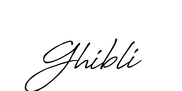Create a beautiful signature design for name Ghibli. With this signature (Antro_Vectra_Bolder) fonts, you can make a handwritten signature for free. Ghibli signature style 7 images and pictures png