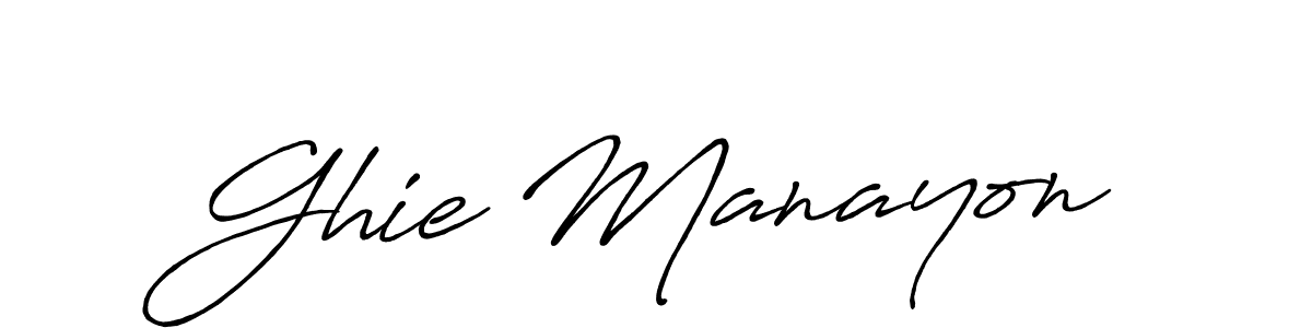How to Draw Ghie Manayon signature style? Antro_Vectra_Bolder is a latest design signature styles for name Ghie Manayon. Ghie Manayon signature style 7 images and pictures png