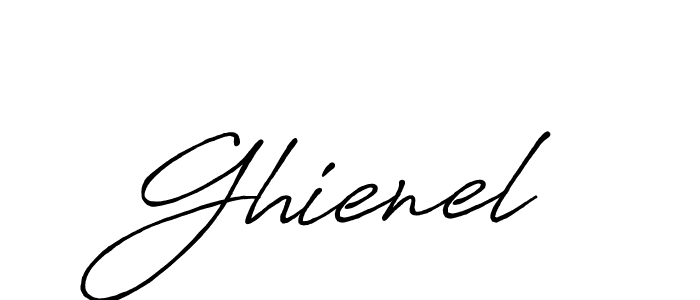 Create a beautiful signature design for name Ghienel. With this signature (Antro_Vectra_Bolder) fonts, you can make a handwritten signature for free. Ghienel signature style 7 images and pictures png