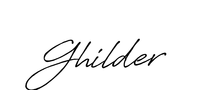 Make a beautiful signature design for name Ghilder. With this signature (Antro_Vectra_Bolder) style, you can create a handwritten signature for free. Ghilder signature style 7 images and pictures png