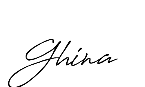 You should practise on your own different ways (Antro_Vectra_Bolder) to write your name (Ghina) in signature. don't let someone else do it for you. Ghina signature style 7 images and pictures png