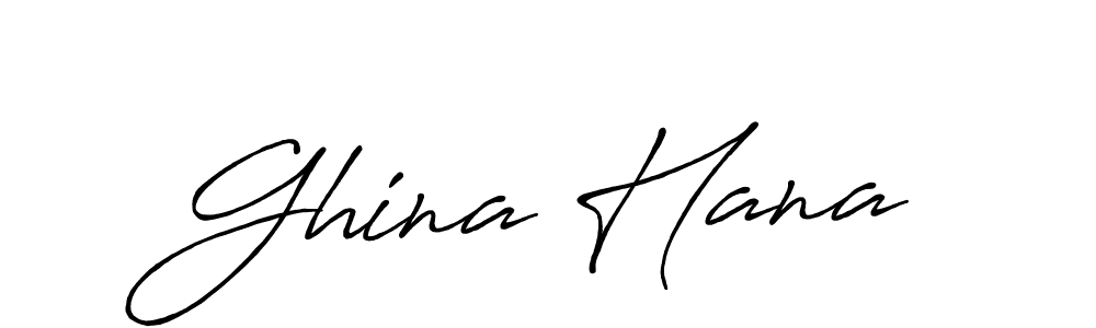Make a beautiful signature design for name Ghina Hana. Use this online signature maker to create a handwritten signature for free. Ghina Hana signature style 7 images and pictures png