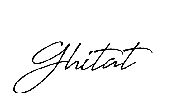 How to make Ghitat signature? Antro_Vectra_Bolder is a professional autograph style. Create handwritten signature for Ghitat name. Ghitat signature style 7 images and pictures png