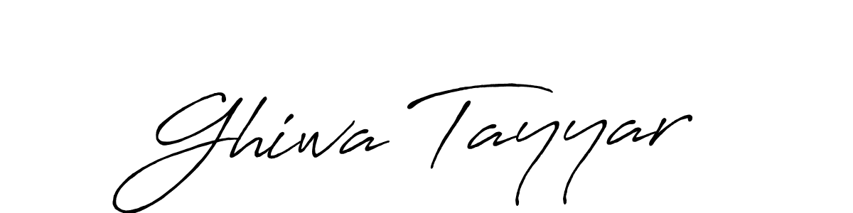 The best way (Antro_Vectra_Bolder) to make a short signature is to pick only two or three words in your name. The name Ghiwa Tayyar include a total of six letters. For converting this name. Ghiwa Tayyar signature style 7 images and pictures png