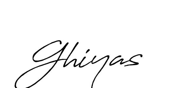 Design your own signature with our free online signature maker. With this signature software, you can create a handwritten (Antro_Vectra_Bolder) signature for name Ghiyas. Ghiyas signature style 7 images and pictures png