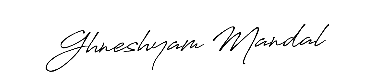 It looks lik you need a new signature style for name Ghneshyam Mandal. Design unique handwritten (Antro_Vectra_Bolder) signature with our free signature maker in just a few clicks. Ghneshyam Mandal signature style 7 images and pictures png