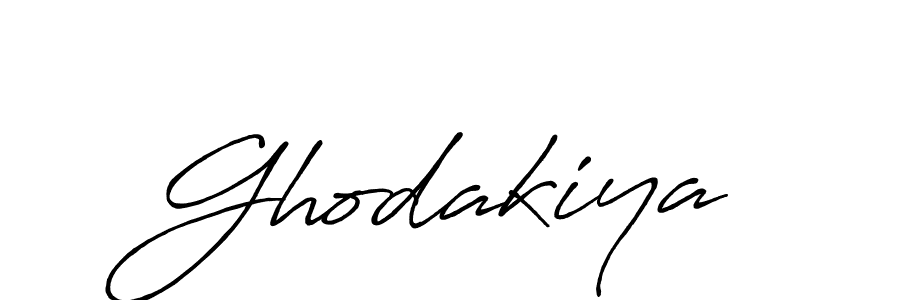 Design your own signature with our free online signature maker. With this signature software, you can create a handwritten (Antro_Vectra_Bolder) signature for name Ghodakiya. Ghodakiya signature style 7 images and pictures png