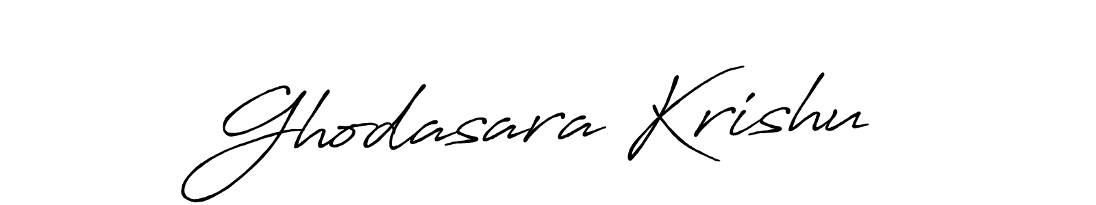if you are searching for the best signature style for your name Ghodasara Krishu. so please give up your signature search. here we have designed multiple signature styles  using Antro_Vectra_Bolder. Ghodasara Krishu signature style 7 images and pictures png