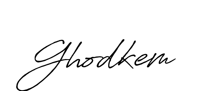 How to make Ghodkem signature? Antro_Vectra_Bolder is a professional autograph style. Create handwritten signature for Ghodkem name. Ghodkem signature style 7 images and pictures png