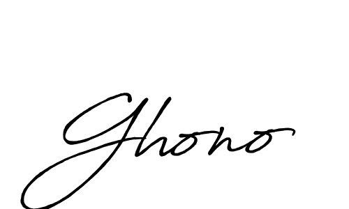 Design your own signature with our free online signature maker. With this signature software, you can create a handwritten (Antro_Vectra_Bolder) signature for name Ghono. Ghono signature style 7 images and pictures png