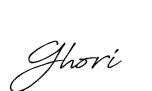 Create a beautiful signature design for name Ghori. With this signature (Antro_Vectra_Bolder) fonts, you can make a handwritten signature for free. Ghori signature style 7 images and pictures png