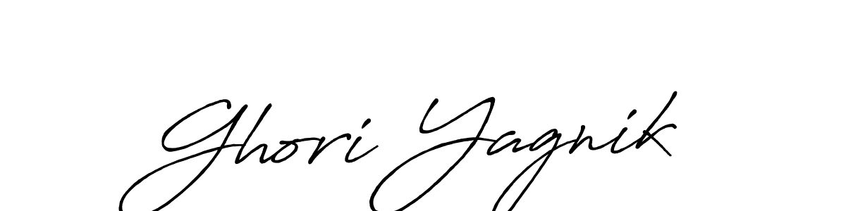 Ghori Yagnik stylish signature style. Best Handwritten Sign (Antro_Vectra_Bolder) for my name. Handwritten Signature Collection Ideas for my name Ghori Yagnik. Ghori Yagnik signature style 7 images and pictures png