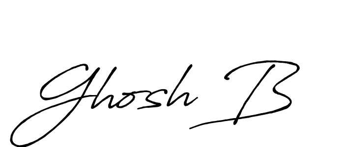 if you are searching for the best signature style for your name Ghosh B. so please give up your signature search. here we have designed multiple signature styles  using Antro_Vectra_Bolder. Ghosh B signature style 7 images and pictures png